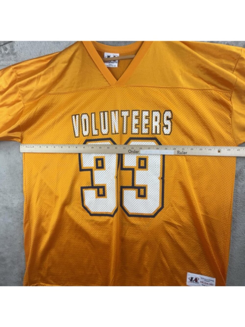 Vintage Tennessee Volunteers Jersey Mens 2XL Orange Football Logo Athletic 33 - Picture 8 of 13